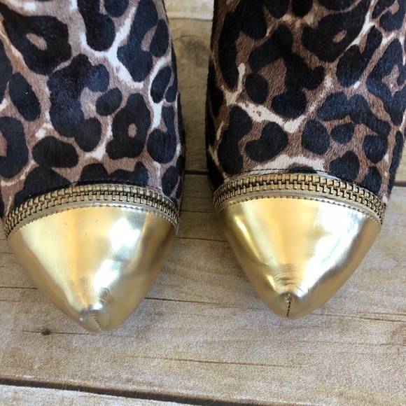 Michael Kors Cheetah Calf Hair Cynthia Booties - Picture 3 of 8